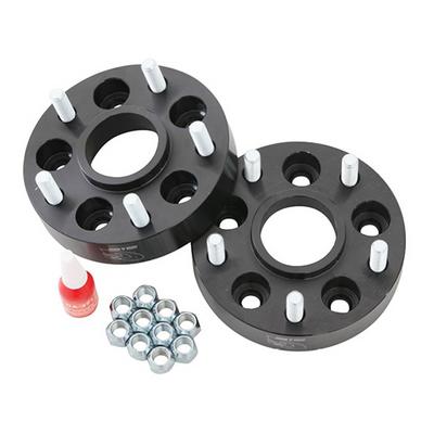 G2 5x4.5 to 5x5.5 Inch Bolt Pattern with 1.25 Inch Offset Wheel Adapters  (Black) - 94-6585-125